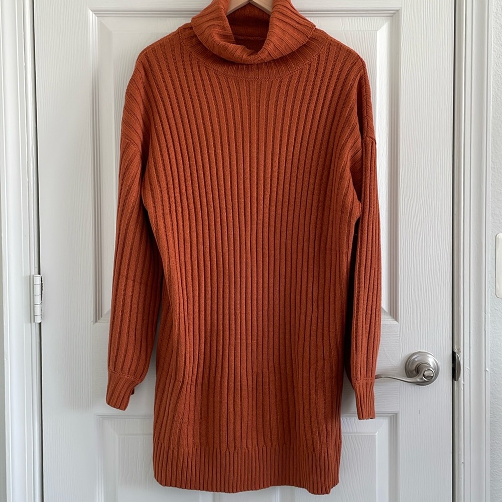 Knitted sweater dress